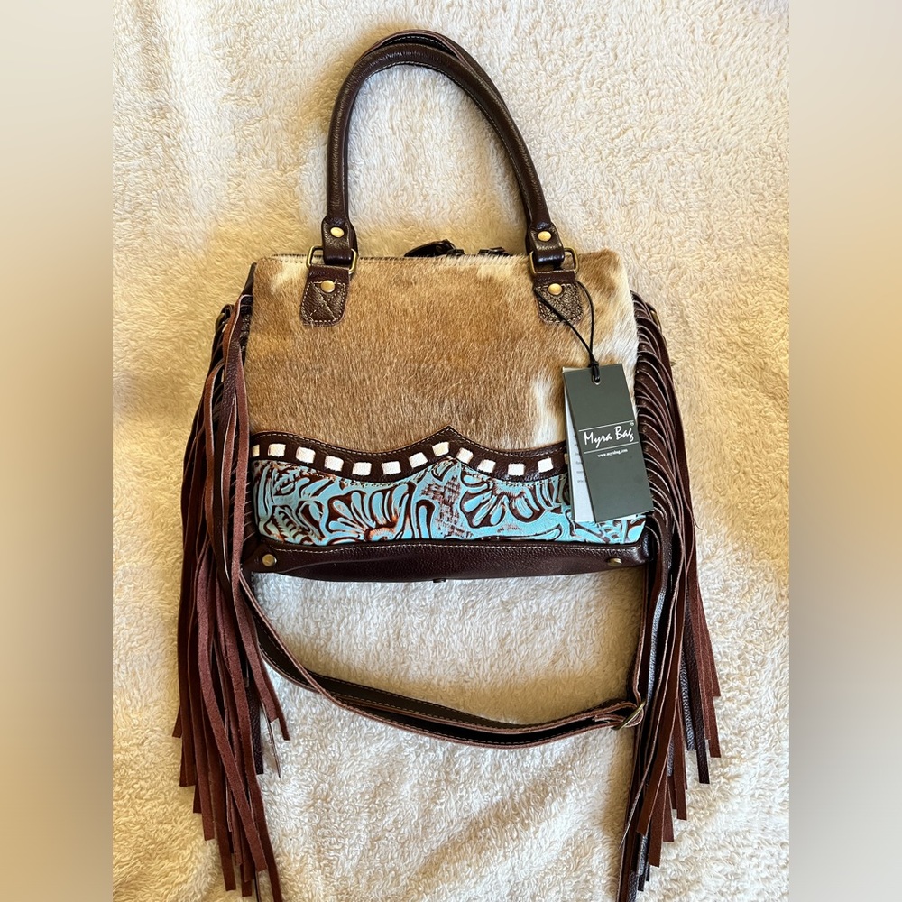 Myra Bag Brown Freckles Concealed Carry Bag NWT